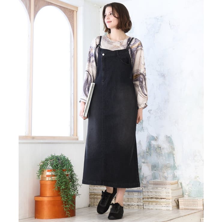 【大きいサイズ】デニムジャンパースカート | eur3 | 詳細画像8 