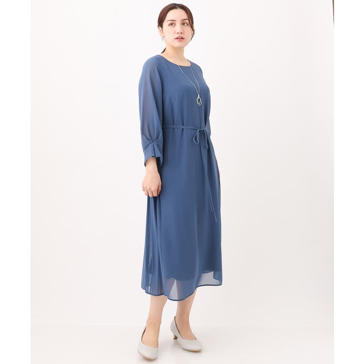 【大きいサイズ/11号サイズあり】サイドプリーツワンピース | eur3 | 詳細画像2 