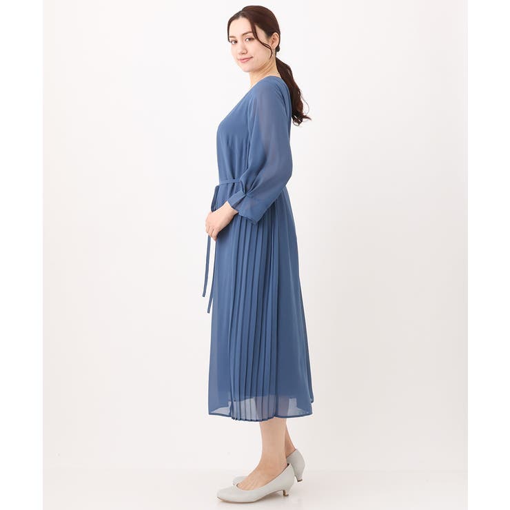 【大きいサイズ/11号サイズあり】サイドプリーツワンピース | eur3 | 詳細画像4 