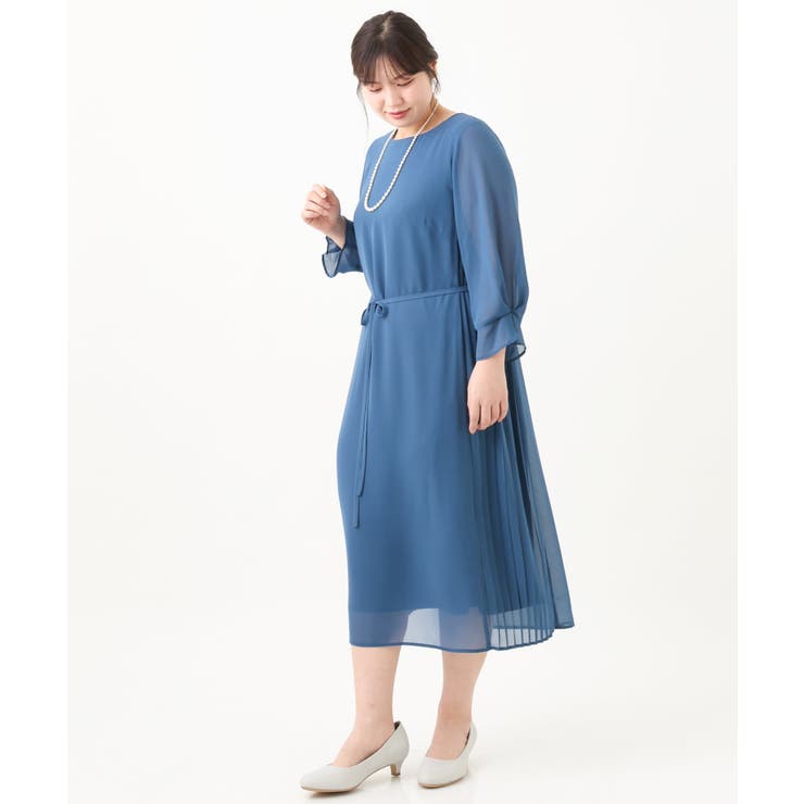 【大きいサイズ/11号サイズあり】サイドプリーツワンピース | eur3 | 詳細画像8 