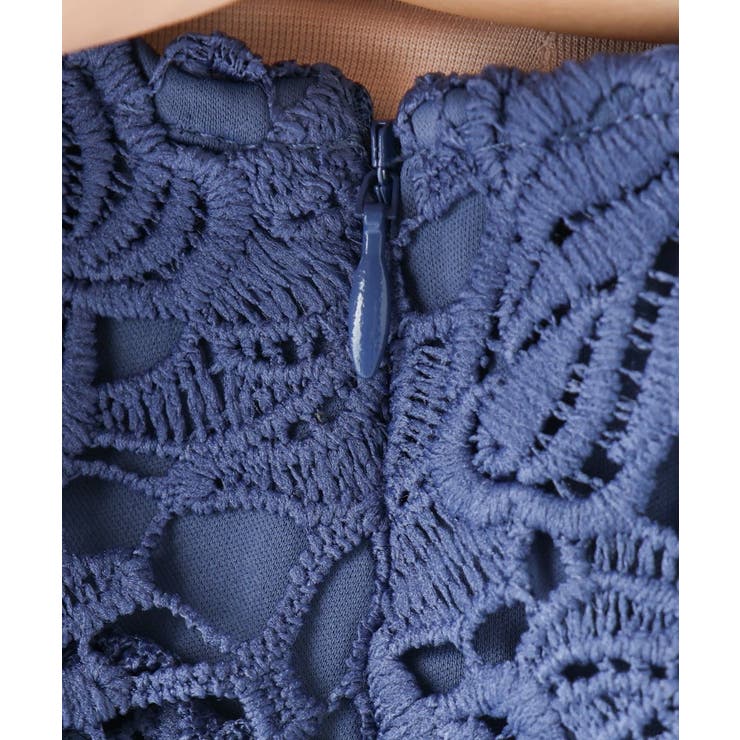 【大きいサイズ】レースブラウス×ジョーゼットスカートセットアップ | eur3 | 詳細画像25 