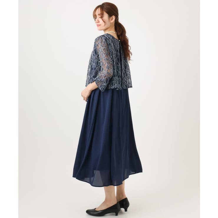 【大きいサイズ】2wayレースボレロセットワンピース | eur3 | 詳細画像16 