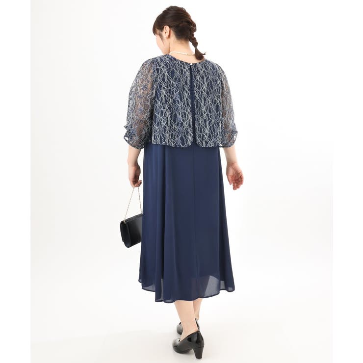 【大きいサイズ】2wayレースボレロセットワンピース | eur3 | 詳細画像24 