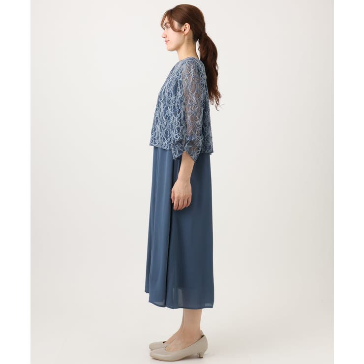 【大きいサイズ】2wayレースボレロセットワンピース | eur3 | 詳細画像4 