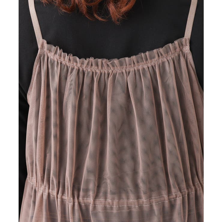 【大きいサイズ】チュールキャミワンピース | eur3 | 詳細画像10 