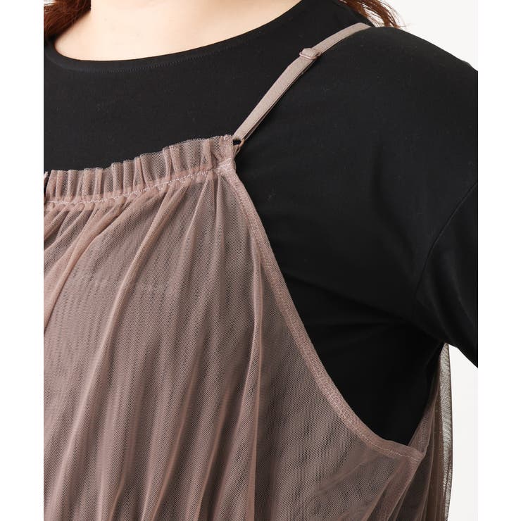 【大きいサイズ】チュールキャミワンピース | eur3 | 詳細画像12 