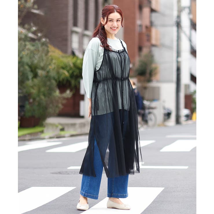 【大きいサイズ】チュールキャミワンピース | eur3 | 詳細画像20 