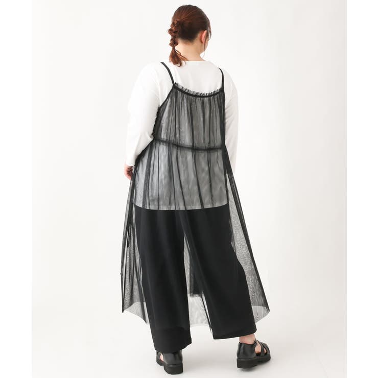 【大きいサイズ】チュールキャミワンピース | eur3 | 詳細画像24 