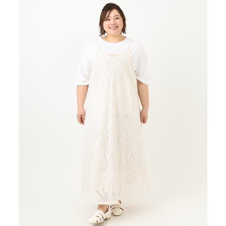 【大きいサイズ】レースキャミワンピース | eur3 | 詳細画像5 