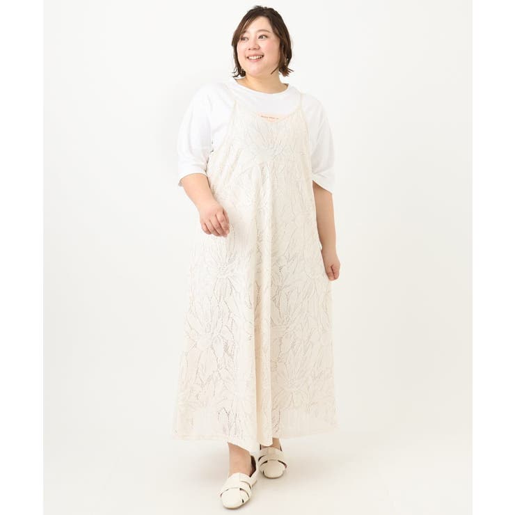 【大きいサイズ】レースキャミワンピース | eur3 | 詳細画像6 