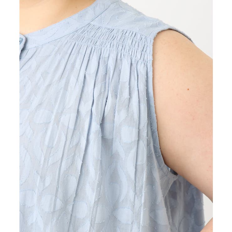 【大きいサイズ】カットジャカードコットンワンピース | eur3 | 詳細画像12 