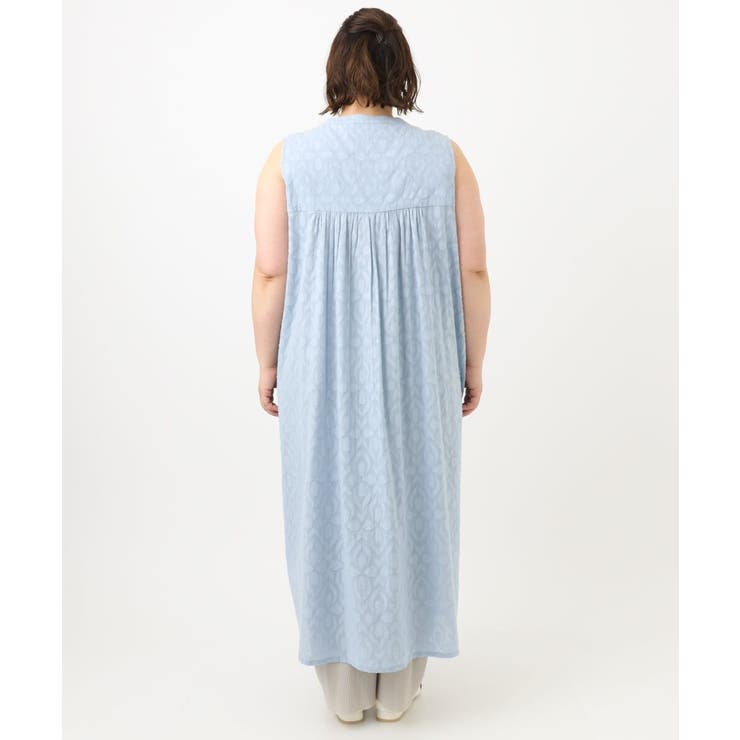 【大きいサイズ】カットジャカードコットンワンピース | eur3 | 詳細画像9 