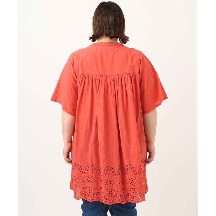 【大きいサイズ】アイレットレースチュニック | eur3 | 詳細画像4 