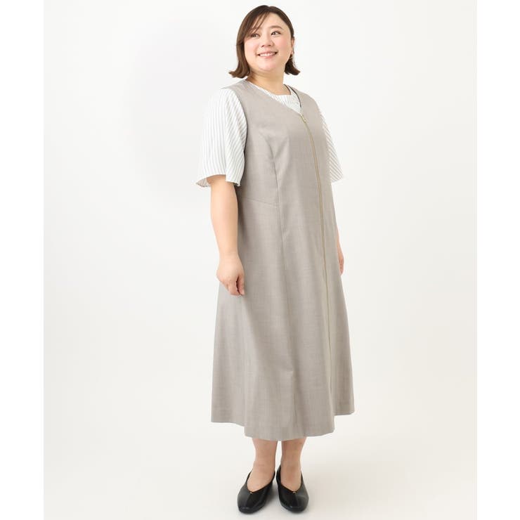 【大きいサイズ/2WAY】Vネックワンピース | eur3 | 詳細画像6 