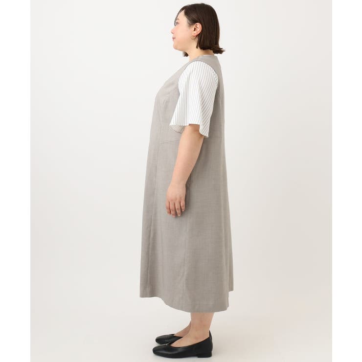 【大きいサイズ/2WAY】Vネックワンピース | eur3 | 詳細画像7 