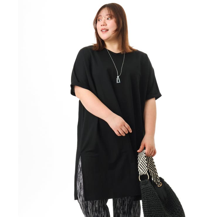 【大きいサイズ/接触冷感】ボクシーシルエットチュニック | eur3 | 詳細画像16 