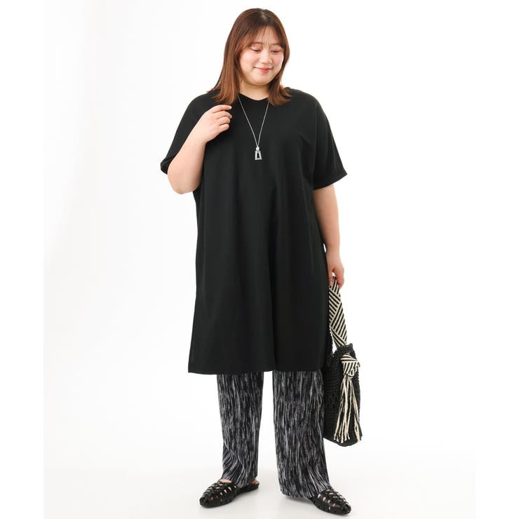 【大きいサイズ/接触冷感】ボクシーシルエットチュニック | eur3 | 詳細画像17 