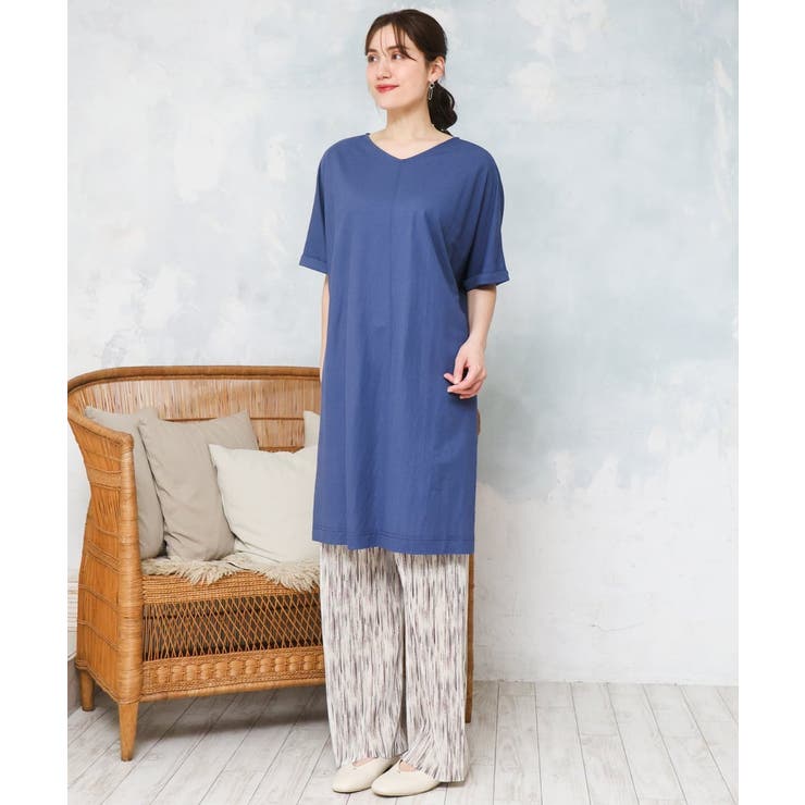 【大きいサイズ/接触冷感】ボクシーシルエットチュニック | eur3 | 詳細画像3 