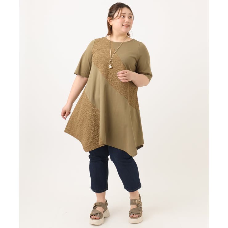 【大きいサイズ】ぽこぽこイレヘムチュニック | eur3 | 詳細画像16 