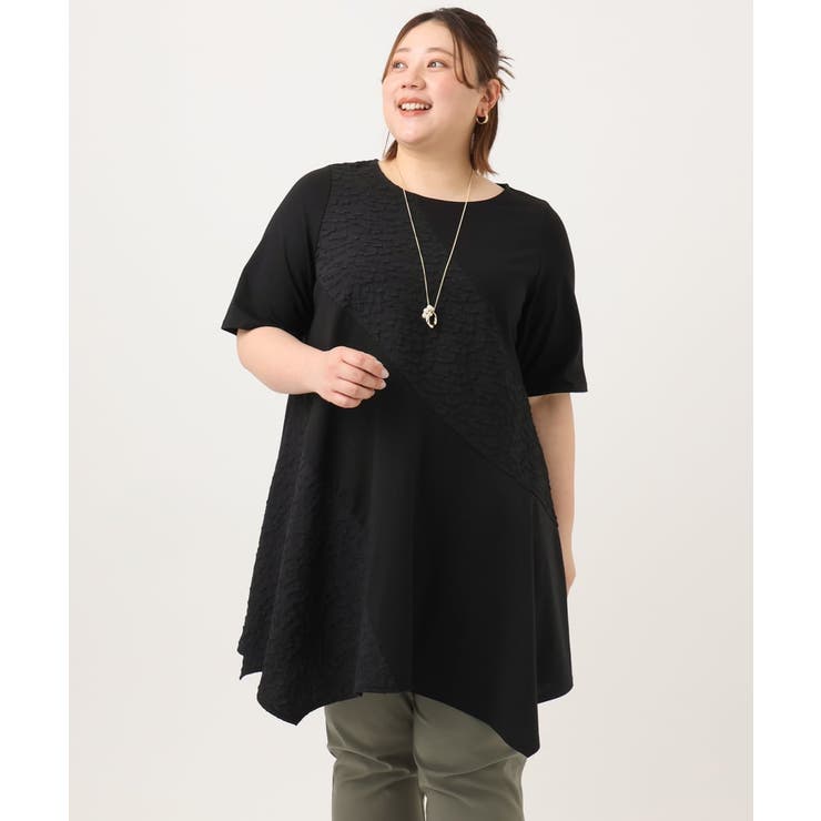 【大きいサイズ】ぽこぽこイレヘムチュニック | eur3 | 詳細画像18 