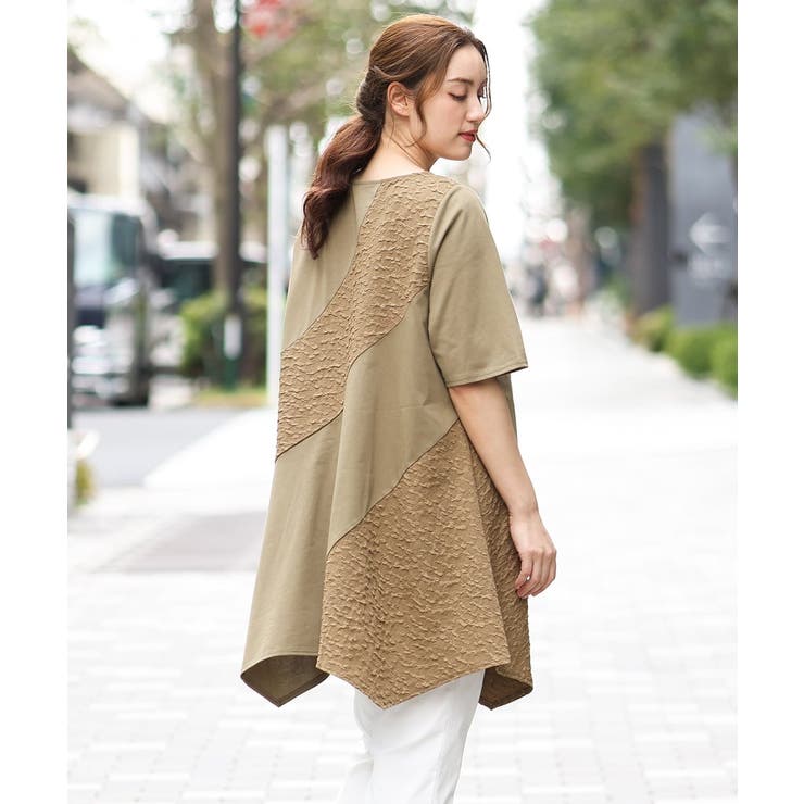 【大きいサイズ】ぽこぽこイレヘムチュニック | eur3 | 詳細画像2 