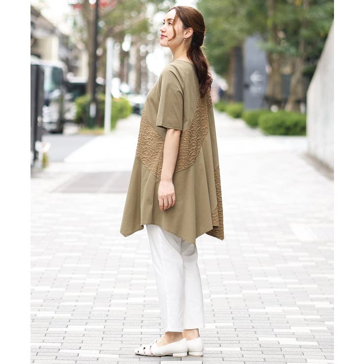 【大きいサイズ】ぽこぽこイレヘムチュニック | eur3 | 詳細画像4 