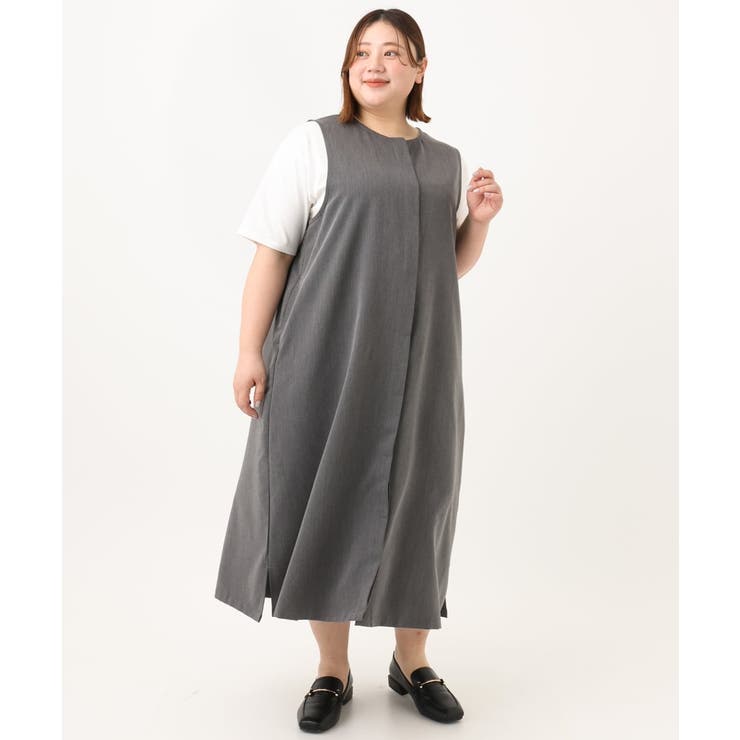 【大きいサイズ/soso×eur3】2wayノースリーブワンピース | eur3 | 詳細画像10 