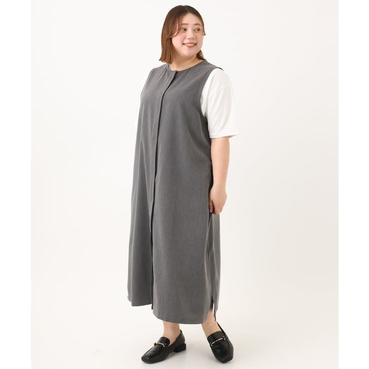 【大きいサイズ/soso×eur3】2wayノースリーブワンピース | eur3 | 詳細画像8 