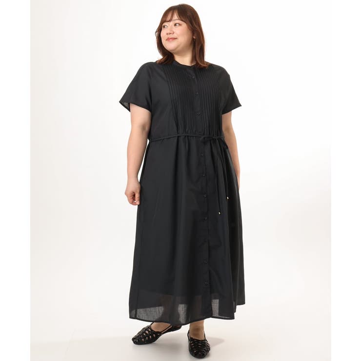 【大きいサイズ/a.v.v×eur3】ピンタックワンピース | eur3 | 詳細画像16 
