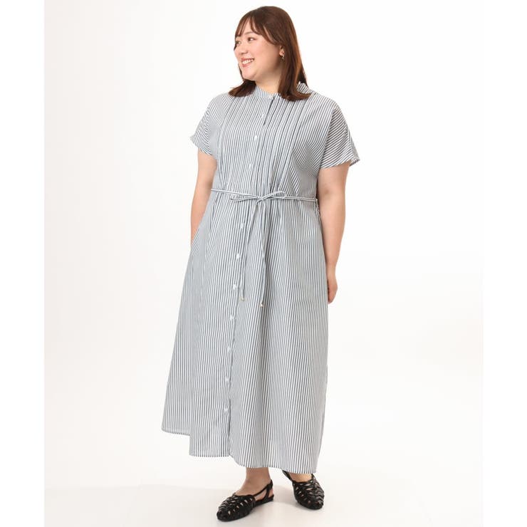 【大きいサイズ/a.v.v×eur3】ピンタックワンピース | eur3 | 詳細画像4 