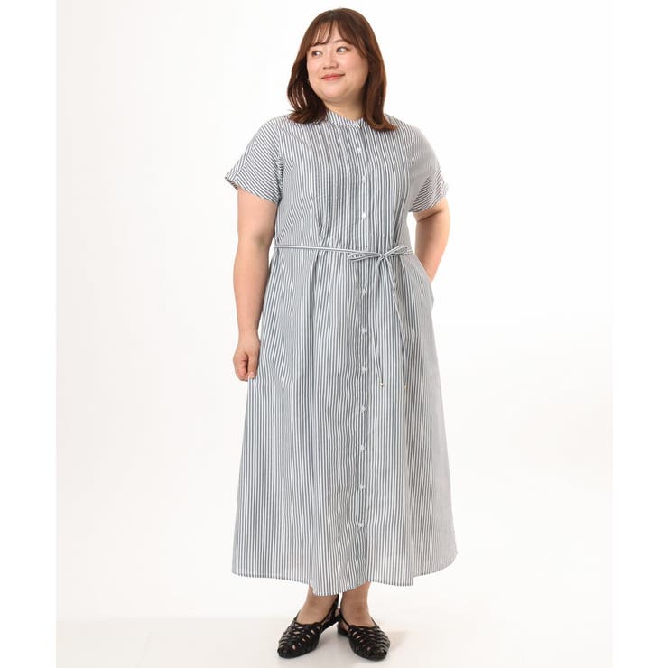 【大きいサイズ/a.v.v×eur3】ピンタックワンピース | eur3 | 詳細画像5 