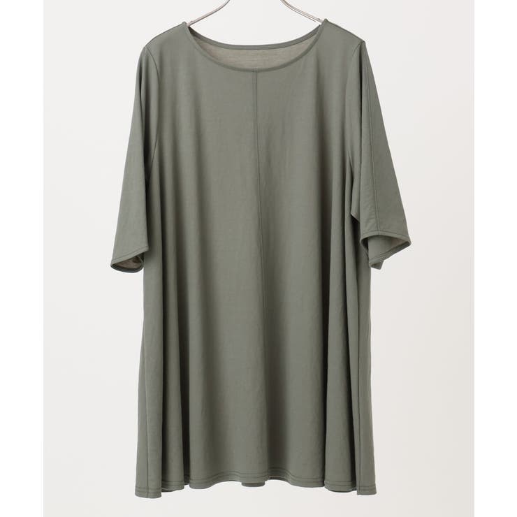 【大きいサイズ/接触冷感】カノコバックフレアチュニック | eur3 | 詳細画像4 