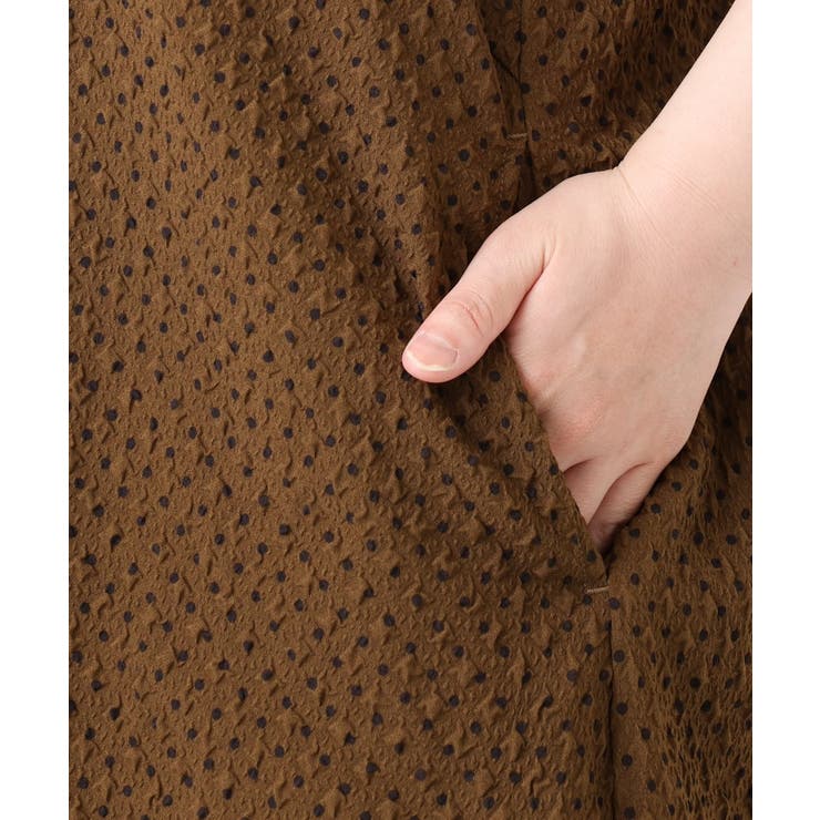 【大きいサイズ】エンボスドットワンピース | eur3 | 詳細画像16 