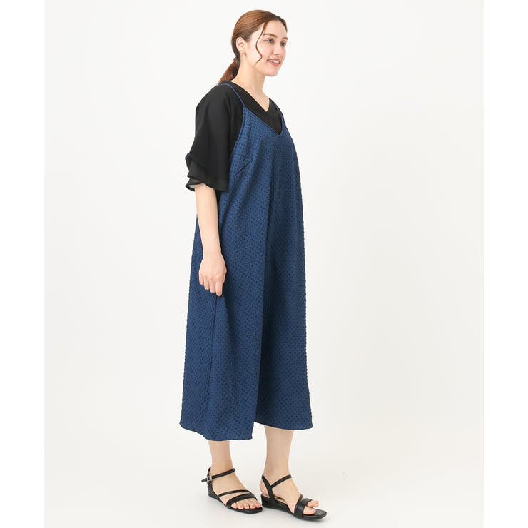 【大きいサイズ】エンボスドットワンピース | eur3 | 詳細画像4 