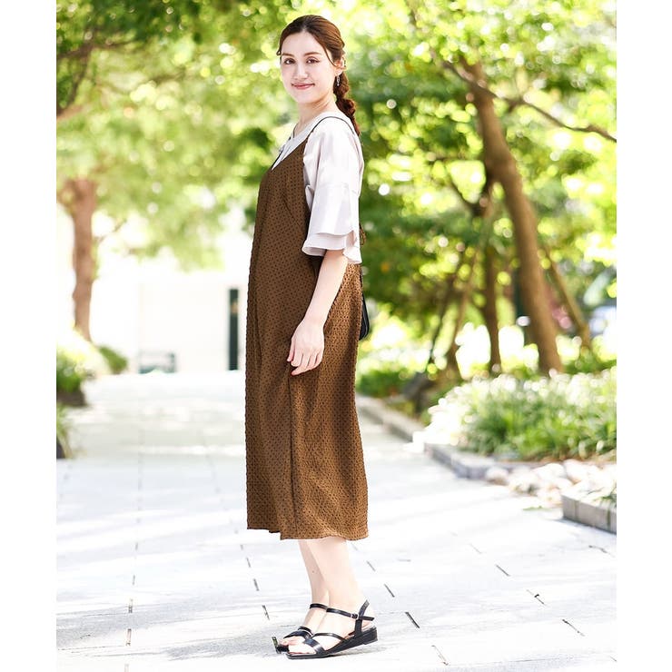 【大きいサイズ】エンボスドットワンピース | eur3 | 詳細画像6 