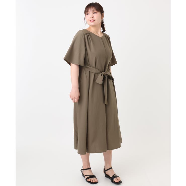 【大きいサイズ】ヴィンテージポプリンワンピース | eur3 | 詳細画像3 