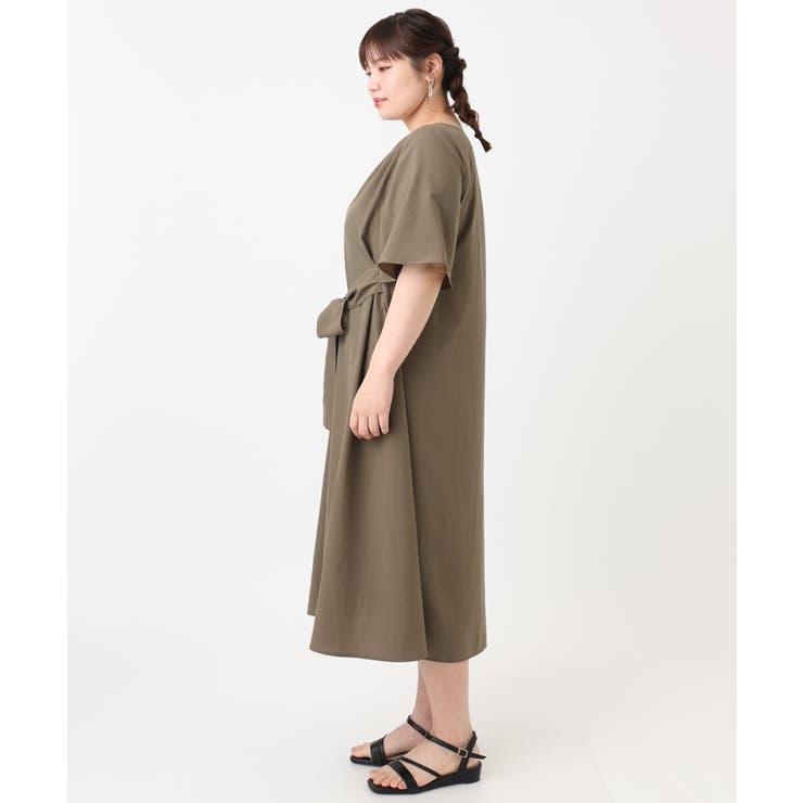 【大きいサイズ】ヴィンテージポプリンワンピース | eur3 | 詳細画像4 