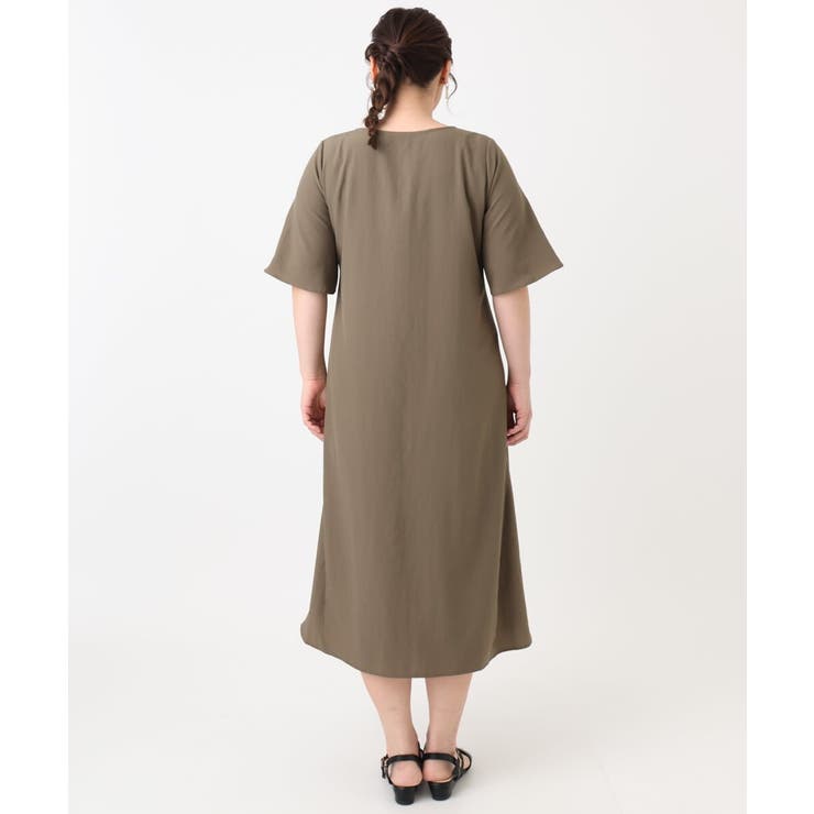 【大きいサイズ】ヴィンテージポプリンワンピース | eur3 | 詳細画像5 