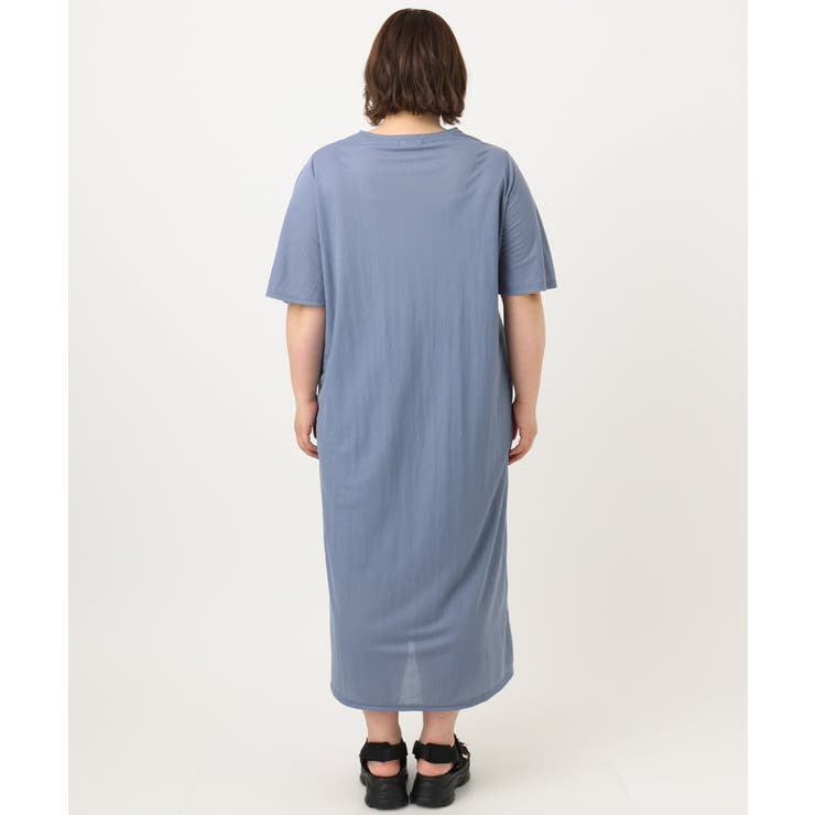 【大きいサイズ/接触冷感】カノコサイドスリットワンピース | eur3 | 詳細画像7 