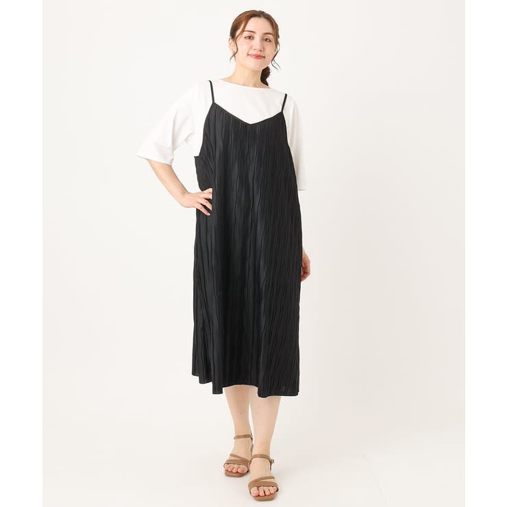 【大きいサイズ】プリーツキャミワンピース | eur3 | 詳細画像17 