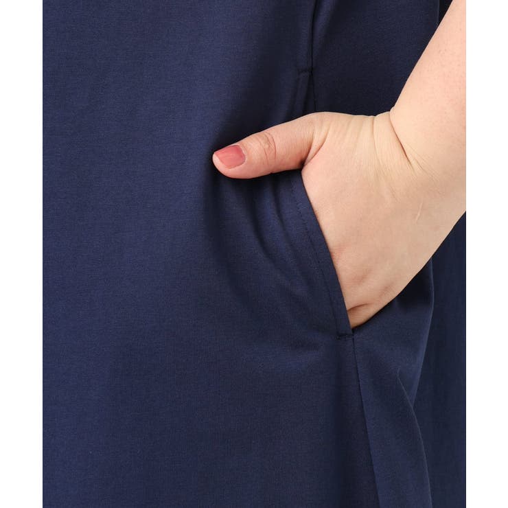 【大きいサイズ】バイカラーノースリーブワンピース | eur3 | 詳細画像12 