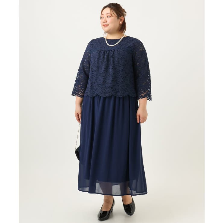 【大きいサイズ】スカラレースワンピース | eur3 | 詳細画像15 