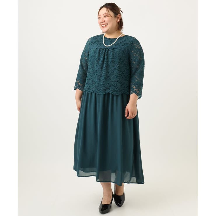 【大きいサイズ】スカラレースワンピース | eur3 | 詳細画像2 