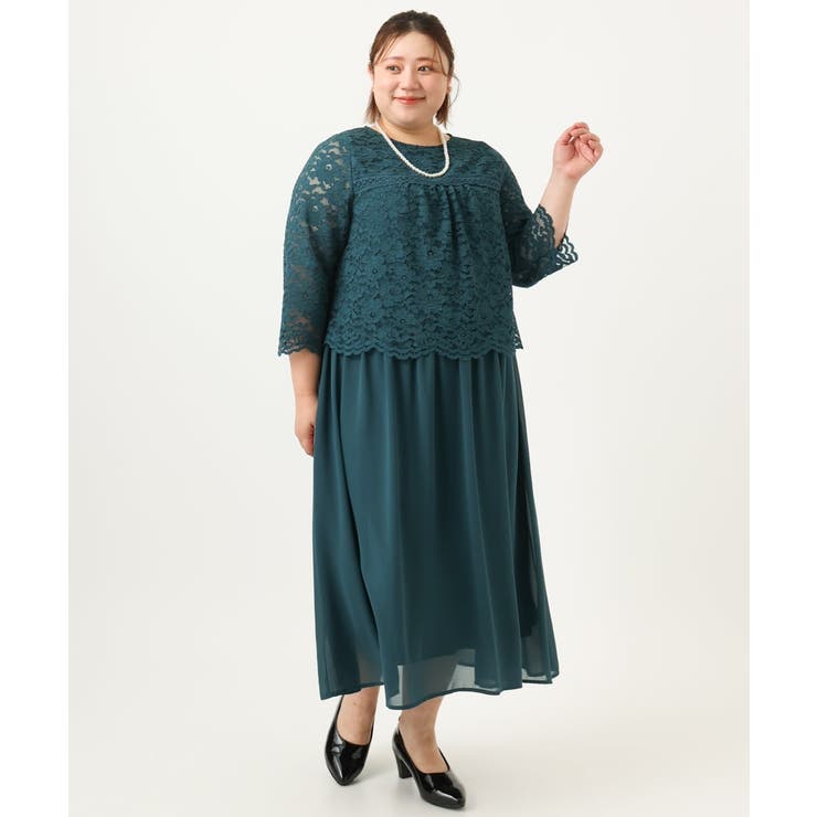 【大きいサイズ】スカラレースワンピース | eur3 | 詳細画像3 