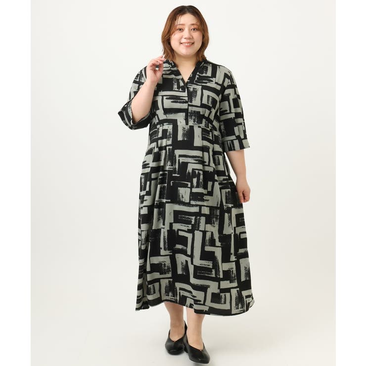 【大きいサイズ/LAVEANGE×eur3】タックワンピース | eur3 | 詳細画像16 