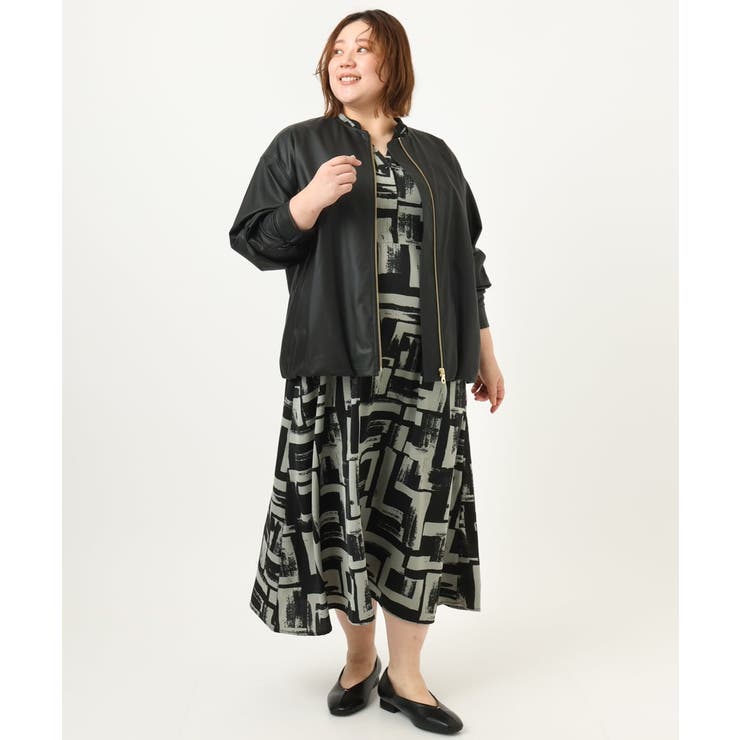 【大きいサイズ/LAVEANGE×eur3】タックワンピース | eur3 | 詳細画像26 