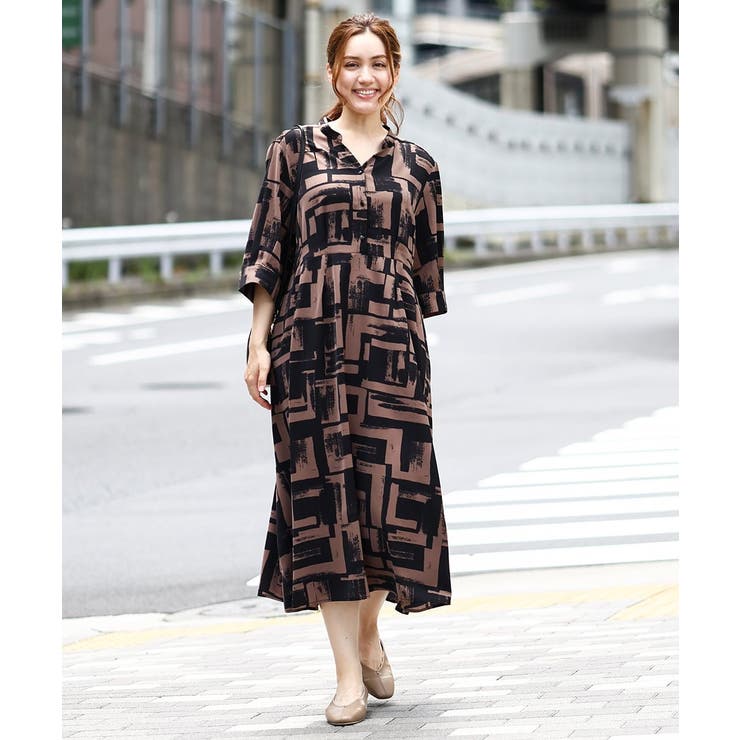 【大きいサイズ/LAVEANGE×eur3】タックワンピース | eur3 | 詳細画像6 