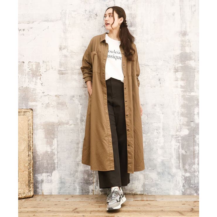 【大きいサイズ】ロングシャツワンピース | eur3 | 詳細画像13 