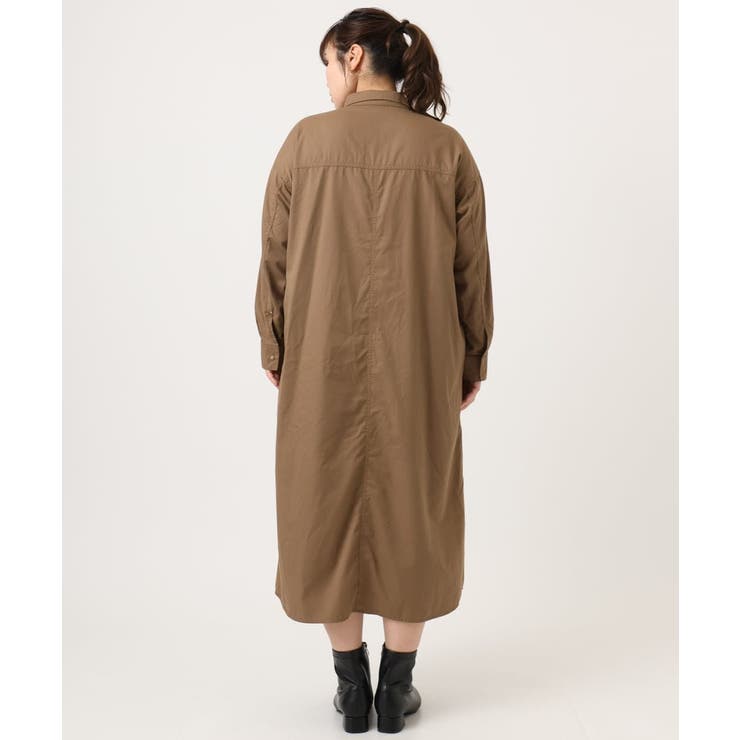 【大きいサイズ】ロングシャツワンピース | eur3 | 詳細画像20 