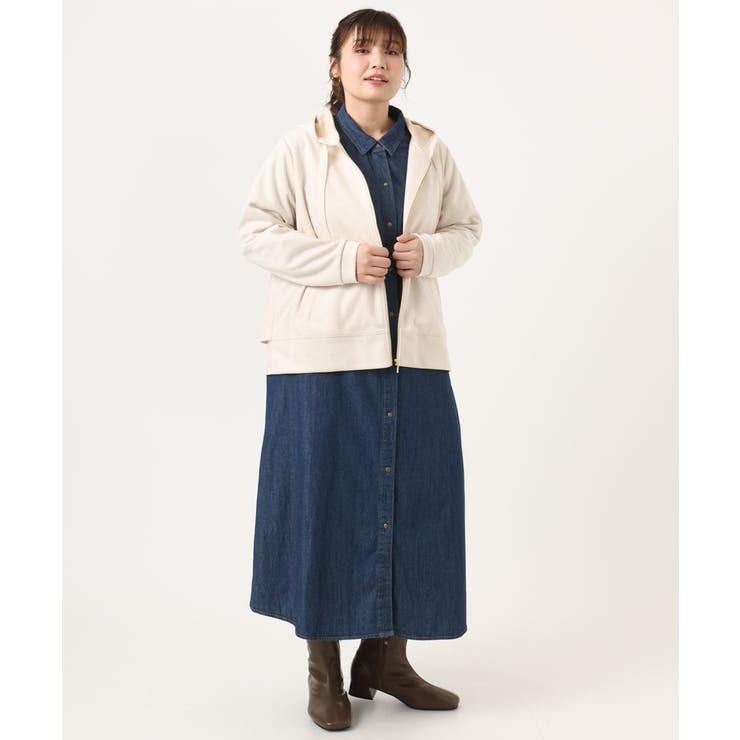 【大きいサイズ】ロングシャツワンピース | eur3 | 詳細画像9 